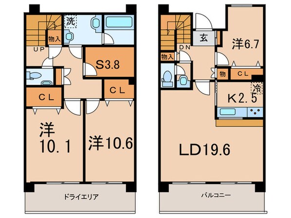 HF馬込レジデンスの物件間取画像